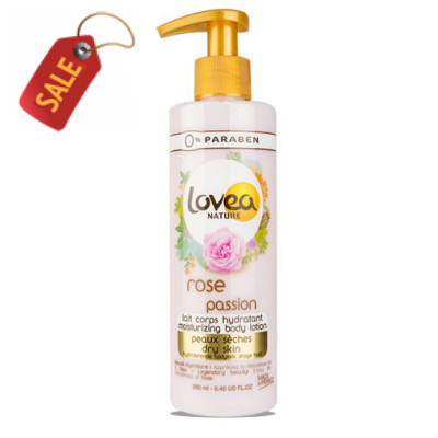 Lovea Nature - Rose Passion Moisturising Body Lotion - Dry Skin